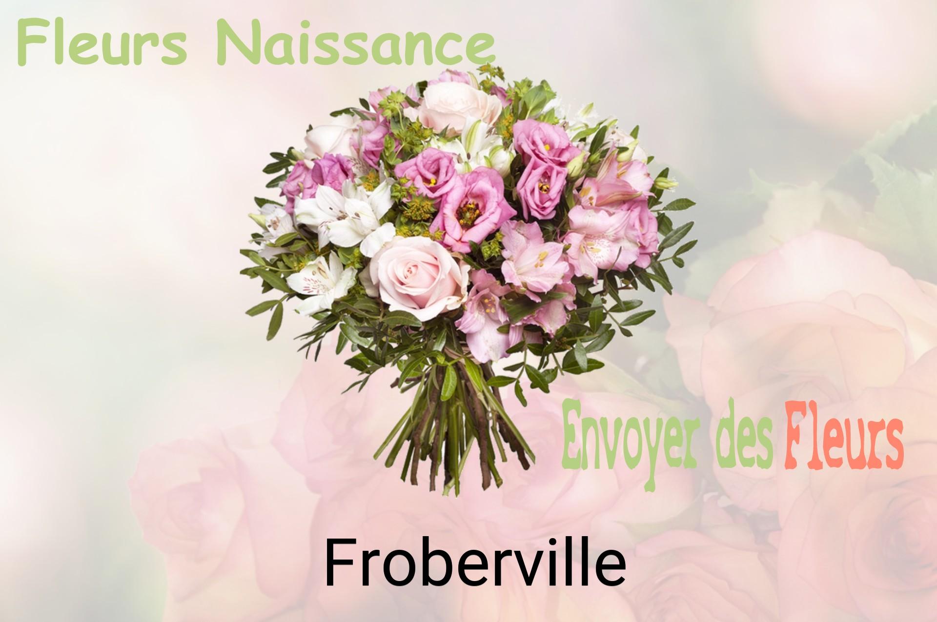 Bouquet de fleurs de naissance livré à Froberville